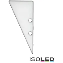 ISOLED Zubehör für Profil HIDE TRIANGLE - Aluminium-Endkappe EC91 inkl. Schrauben, Weiß RAL 9003 ISO-114834