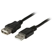 EFB-Elektronik USB-A auf USB-A 5 m Schwarz
