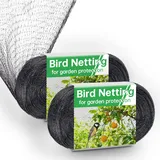 Vogelschutznetz 4x10m, 2 Stück Hühnernetz, Taubennetz Balkon, Pflanzennetz, Vogelnetze, Teichnetz, Vogelnetz Engmaschig, Vogelschutznetz Engmaschig, Gartennetz Obstbaumnetz für Balkon, Erdbeer, Teich