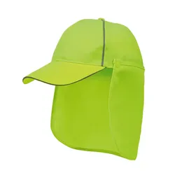 Hi-Viz Cap m. Nackenschutz KOLJA UV-Schutz - gelb
