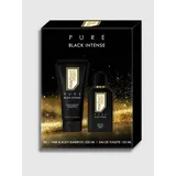 Marbert Pure Black Intense Eau de Toilette 125 ml + Shampoo 200 ml Geschenkset