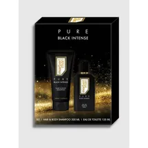 Marbert Pure Black Intense Eau de Toilette 125 ml + Shampoo 200 ml Geschenkset