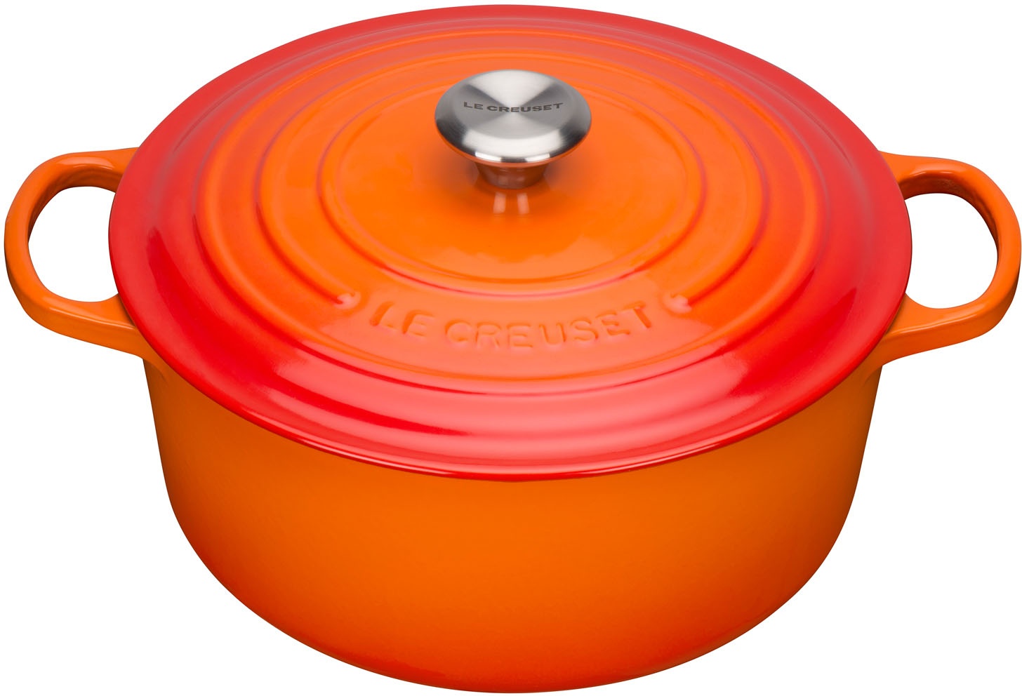 Le Creuset Signature Bräter rund 28 cm Ofenrot