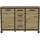 Forte Sideboard Trondheim 138,4 x 91,3 x 41,5 cm Artisan Eiche/Schwarz Eiche