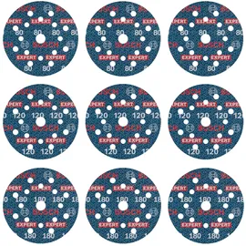 Bosch EXPERT O780 Schleifpapier Set 125 mm 9-tlg.