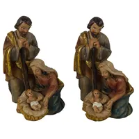Dekoprojekt Scheuerer 2er Set Krippenfiguren „Heilige Familie“ K449