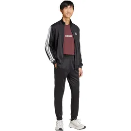 adidas 3-Streifen French Terry Trainingsanzug Schwarz M