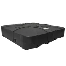 vidaXL Schirmständer 86 x 86 x 19 cm Polyethylen Schwarz
