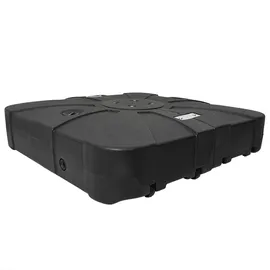 vidaXL Schirmständer 86 x 86 x 19 cm Polyethylen Schwarz