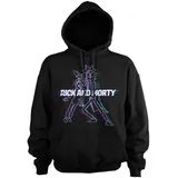 Rick and Morty Hoodie Glitch Big Tall Schwarz 4XL