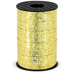 Geschenkband / Ballonband gold holographisch 225m