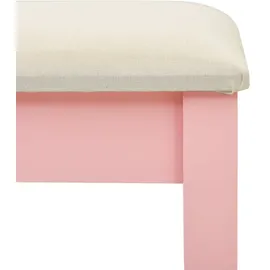 vidaXL Schminktisch mit Hocker Rosa 65x36x128 cm Paulownia-Holz MDF