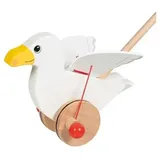 Gollnest & Kiesel GmbH & Co. KG Goki 54861 - Schiebetier Möwe Jonas, weiß, Holz, 25x16x60cm
