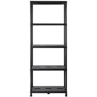 Ondis24 Steckregal Schwarz Kunststoff 71x180x35 cm, , Freizeit &