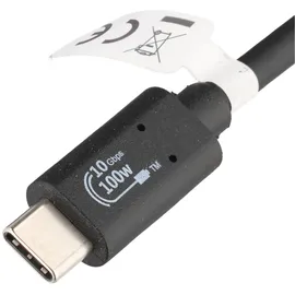 Heitech USB-C auf USB-C 1 m Schwarz