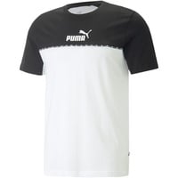 Puma Herren ESS Block X Tape Tee T-Shirt, Schwarz, L