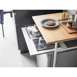 Yamazaki Beistelltisch, weiß, Metall, 53x66x45 cm Wohnzimmer, Wohnzimmertische, Beistelltische