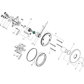 Hansgrohe Talis S Unterputz-Duscharmatur mit Mischer für 1 Verbraucher Chrom 72605000