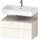 Duravit Collection One Waschtischunterbau, 1 Auszug und 1 Schublade, 790x470x590mm, Nische Taupe Matt, QA4394091220000, Farbe: Weiß Hochglanz