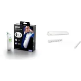 Braun ThermoScan 6 Ear Thermometer IRT6515 & Leifheit Wandtrockner Rollfix 210 Longline, 21m Wäscheleine für 2 Waschmaschinenladungen, ausziehbarer Wäscheständer, platzsparender Trockner