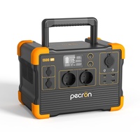 pecron Tragbare Powerstation E600LFP,614Wh Solargenerator LiFeP04-Batterie mit 1200W CA Ausgängen Stromgenerator für Reise/Camping/Outdoors/Emergency