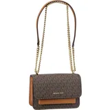 Michael Kors Handtasche Claire SM Xbody MK Signature Brown/Acorn Braun Damen