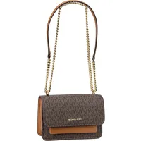 Michael Kors Handtasche Claire SM Xbody MK Signature Brown/Acorn Braun Damen