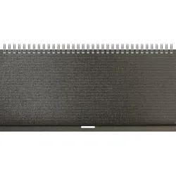 Brunnen Querkalender 870 mit Aufsteller 28,5x12cm 1 Woche/2 Seiten Karton schwarz 2026