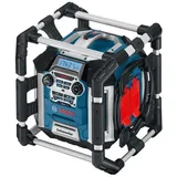 Bosch Professional GML 50 Akku-Baustellenradio (mit Ladefunktion, 50 Watt Nennleistung, USB, SD, 2X Aux-In, Aux-Out, 12 V Steckdose) 0601429600