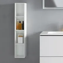 Duravit L-Cube 18x18x100cm, 4 Fäch., vert, we. matt