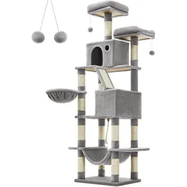 Songmics Kratzbaum 60 x 50 x 206 cm grau