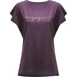 Yoga T-Shirt Batwing Yoga Yoga Damen Violett YOGISTAR XL