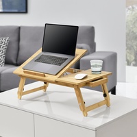 [en.casa] Laptoptisch Betttisch Notebooktisch Tablett Bett Tisch Bambus Klappbar
