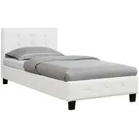 CARO-Möbel Polsterbett OHIO Bettgestell 90 x 200 cm Einzelbett