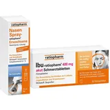 ratiopharm IBU 400 akut + Nasenspray Erw 1 Set