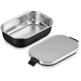 Le Creuset Lunchbox schwarz matt 15,3 x 6,4 x 21,8 cm 0,9 l