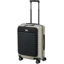 TITAN Reisekoffer  LITRON Kabinentrolley mit Vortasche 55 cm   4 Rollen 42 l - Beige