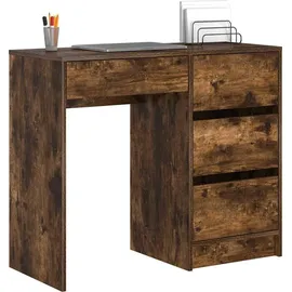 vidaXL Schreibtisch Geräucherte Eiche 90 x 37,5 x 75 cm Holzwerkstoff