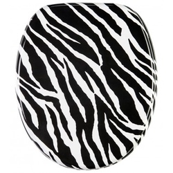 WC-Sitz mit Absenkautomatik Zebra Look 