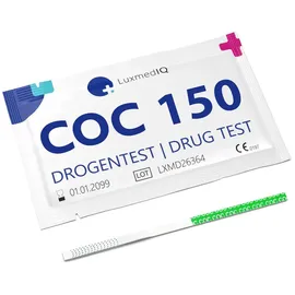 LuxmedIQ Drogenschnelltest für Kokain - Urin Drogentest Koks Crack Cutoff 150 ng/ml