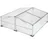Tectake Doppel-Frühbeet Aluminium Transparent HKP 4 mm 1,2 m2