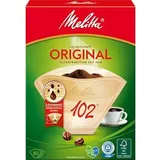 400 x Filtertüten/Kaffeefilter"Melitta Original 102" (Naturbraun / 3 Aromazonen-Filter)