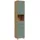 Forte VERIS Badschrank 40, hoher Badezimmerschrank mit 2 Türen, 1 Schublade und 1 offenem Fach, Holzwerkstoff, Salbei mit Artisan Eiche Holzdekor, 40,2 cm breit x 186,8 cm hoch x 34,8 cm tief