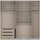 Rauch Schwebetürenschrank Quadra 226 x 230 x 62 cm Weiß