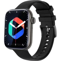 Smartwatch für Damen und Herren, 1.8'' touchscreen Sportmonitor, 25 Sportmodi, Fitness-Tracker, mit Bluetooth fur Android IOS Schwarz - Schwarz