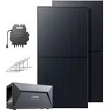 Anker SOLIX Balkonkraftwerk mit Speicher 1080W PV, 1600Wh und Bodenhalterungen - 0% MwSt.*