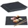Relaxdays 6er Set, 40 x 30 cm, Servieren von Käse & Desserts, Servierplatte zum Beschriften, anthrazit