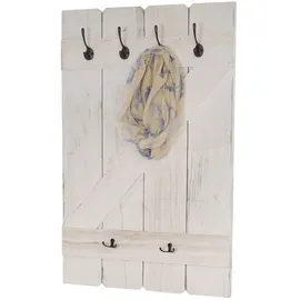 Mendler Wandgarderobe HWC-D13 91 x 60 cm Weiß