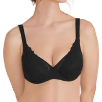 Felina Lovely Lotus Bügel-BH Schwarz, (90 G, Einzelpack)