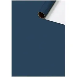 BRUNNEN 2528591342 Geschenkpapier 70x200cm Uni Plain dunkelblau